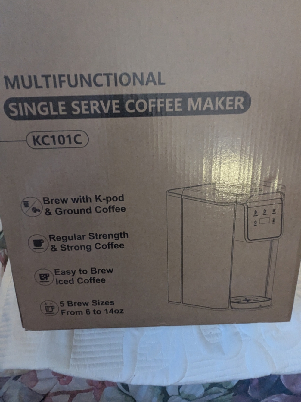 Multifunctional Single Serve Coffee Maker KC101C - Black NIB